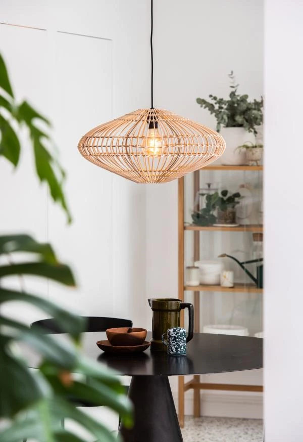 Lucide MAGALI - Pendant light - Ø 56 cm - 1xE27 - Natural - ambiance 1